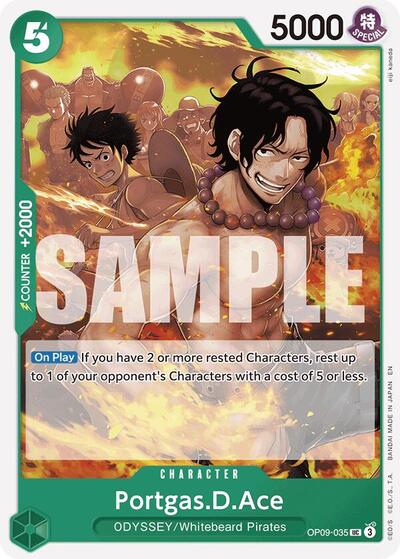 Portgas.D.Ace (Reprint) (Starter Deck 28: GREEN/YELLOW Yamato) Near Mint - Nick Nack's Full Frontal Attack