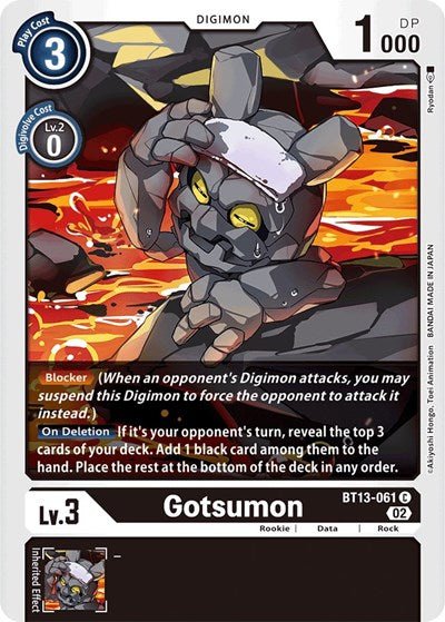 Gotsumon (Versus Royal Knights) Near Mint - Nick Nack's Full Frontal Attack