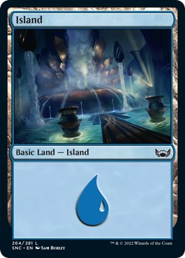 Island (264) (Streets of New Capenna) Near Mint Foil