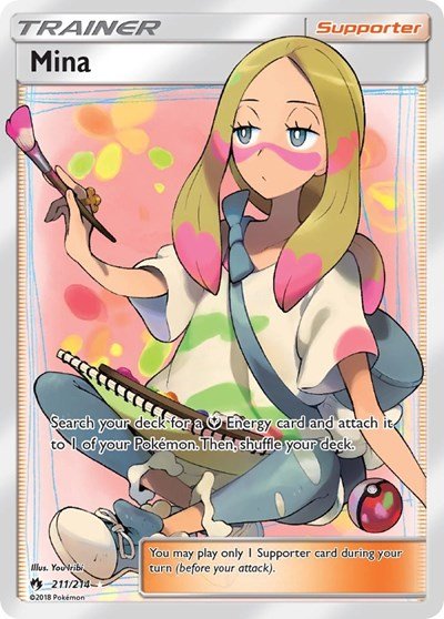 Mina (Full Art) (SM - Lost Thunder) Near Mint Holofoil - Nick Nack's Full Frontal Attack
