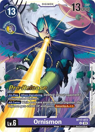 Ornismon (Secret Crisis Pre-Release Cards) Near Mint Foil