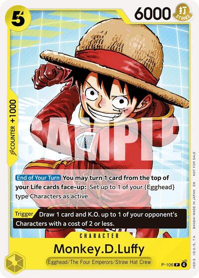 Monkey.D.Luffy (Tournament Pack 2026 Vol. 2) (One Piece Promotion Cards) Near Mint
