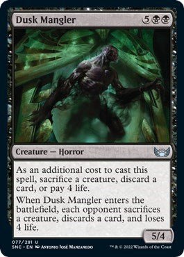 Dusk Mangler (Streets of New Capenna) Near Mint - Nick Nack's Full Frontal Attack