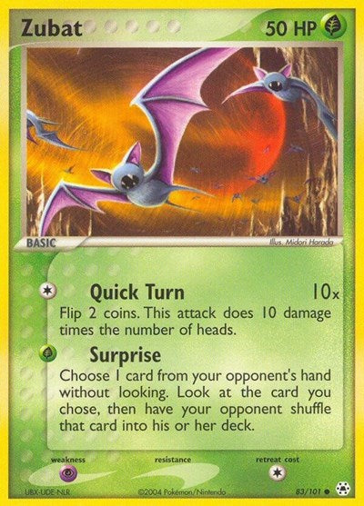 Zubat (Hidden Legends) Light Play