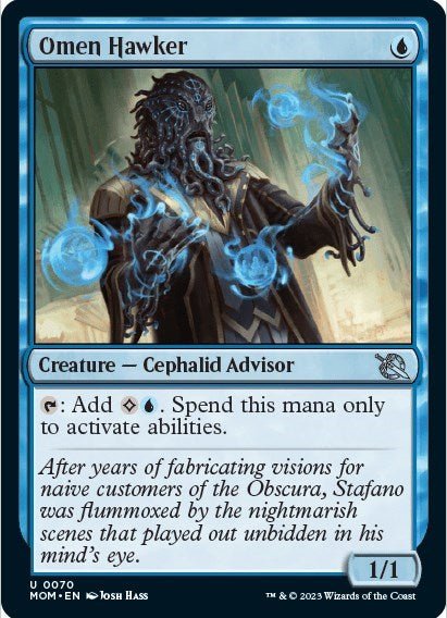 Omen Hawker (March of the Machine) Near Mint - Nick Nack's Full Frontal Attack