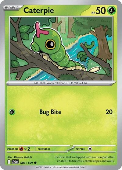 Caterpie (SV09: Journey Together) Near Mint - Nick Nack's Full Frontal Attack