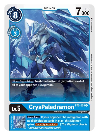 CrysPaledramon (Battle of Omni) Near Mint