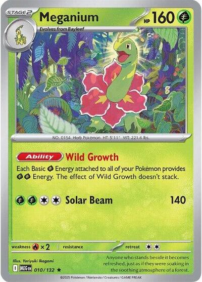 Meganium (ME01: Mega Evolution) Near Mint Holofoil - Nick Nack's Full Frontal Attack
