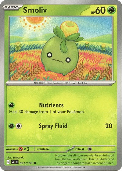 Smoliv - 021 (Scarlet and Violet: Base Set) Near Mint