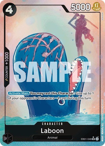 Laboon (048) (Alternate Art) (Extra Booster: Memorial Collection) Near Mint Foil - Nick Nack's Full Frontal Attack