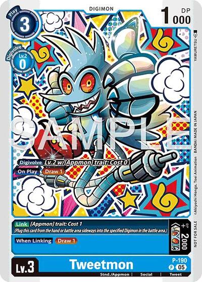 Tweetmon (Store Tournament 2025 Vol.3 Participation Pack) (Digimon Promotion Cards) Near Mint - Nick Nack's Full Frontal Attack