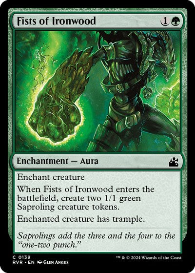 Fists of Ironwood (Ravnica Remastered) Near Mint - Nick Nack's Full Frontal Attack