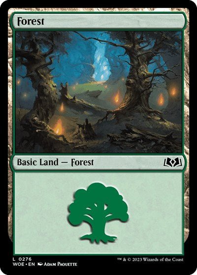 Forest (0276) (Wilds of Eldraine) Near Mint - Nick Nack's Full Frontal Attack