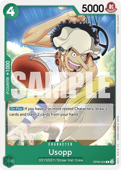 Usopp (024) (Emperors in the New World) Near Mint - Nick Nack's Full Frontal Attack