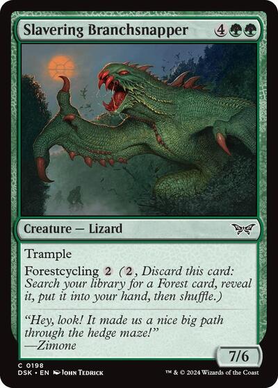 Slavering Branchsnapper (Duskmourn: House of Horror) Near Mint - Nick Nack's Full Frontal Attack