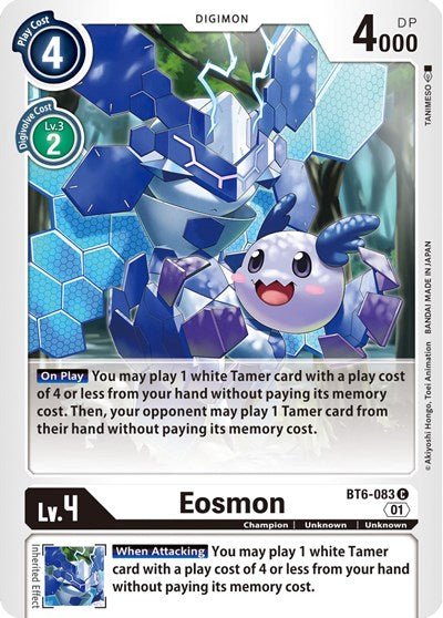 Eosmon BT6 - 083 (Double Diamond) Near Mint - Nick Nack's Full Frontal Attack