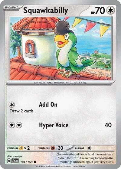 Squawkabilly (SV09: Journey Together) Near Mint - Nick Nack's Full Frontal Attack
