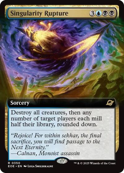 Singularity Rupture (Extended Art) (Edge of Eternities) Near Mint Foil - Nick Nack's Full Frontal Attack