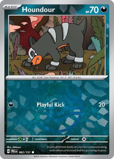 Houndour (Master Ball Pattern) (SV: Prismatic Evolutions) Near Mint Holofoil