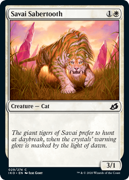 Savai Sabertooth (Ikoria: Lair of Behemoths) Near Mint - Nick Nack's Full Frontal Attack