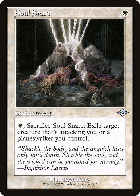 Soul Snare (Retro Frame) (Foil Etched) (Modern Horizons 2) Near Mint Foil - Nick Nack's Full Frontal Attack