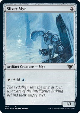 Silver Myr (Commander: Kamigawa: Neon Dynasty) Near Mint - Nick Nack's Full Frontal Attack