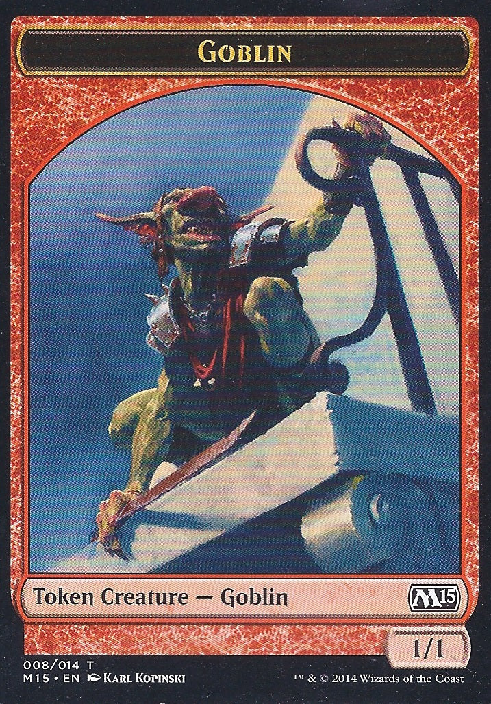 Goblin Token (Magic 2015 Core Set) Light Play
