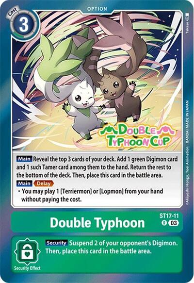 Double Typhoon (Starter Deck 17: Double Typhoon Advanced Deck Set Pre - Release Cards) Near Mint Foil - Nick Nack's Full Frontal Attack