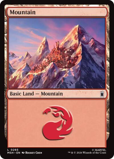 Mountain (0293) (Marvel Super Heroes) Near Mint Foil