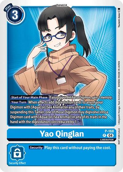 Yao Qinglan (Store Tournament 2025 Vo.1 Participation Pack) (Digimon Promotion Cards) Near Mint - Nick Nack's Full Frontal Attack
