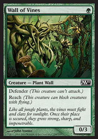 Wall of Vines (Magic 2011 Core Set) Near Mint - Nick Nack's Full Frontal Attack