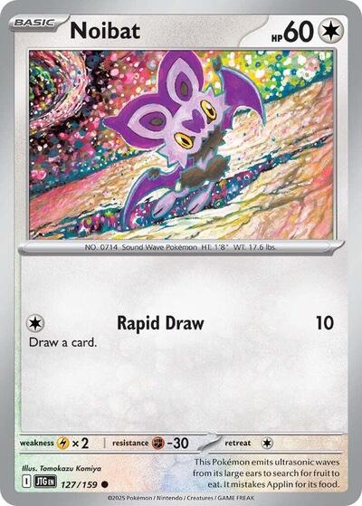 Noibat - 127 (SV09: Journey Together) Near Mint Reverse Holofoil