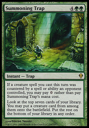 Summoning Trap (Zendikar) Light Play
