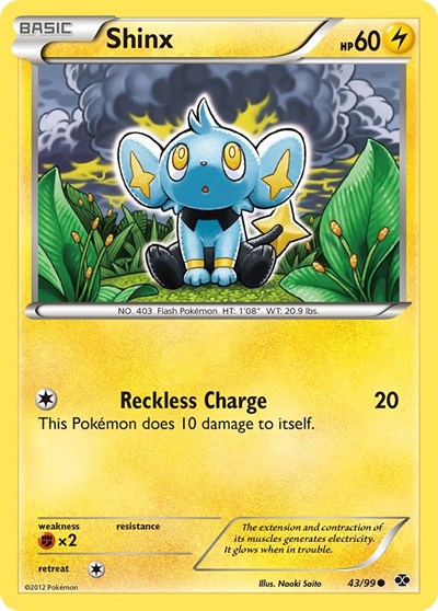 Shinx (43) (Next Destinies) Light Play Reverse Holofoil