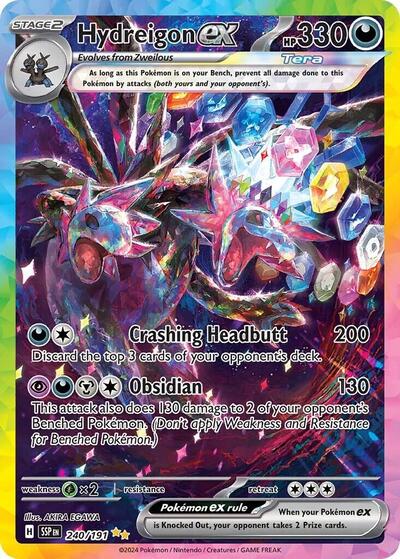 Hydreigon ex - 240 (SV08: Surging Sparks) Near Mint Holofoil