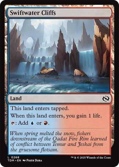 Swiftwater Cliffs (Tarkir: Dragonstorm) Near Mint - Nick Nack's Full Frontal Attack