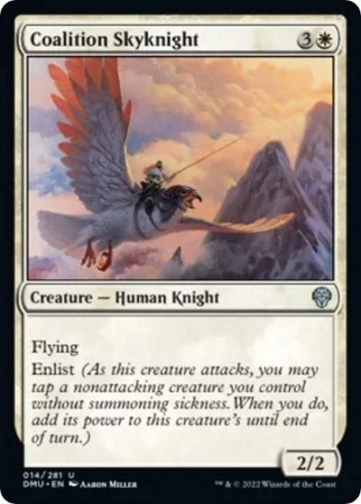 Coalition Skyknight (Dominaria United) Near Mint - Nick Nack's Full Frontal Attack