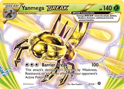 Yanmega BREAK (XY - Steam Siege) Near Mint Holofoil - Nick Nack's Full Frontal Attack