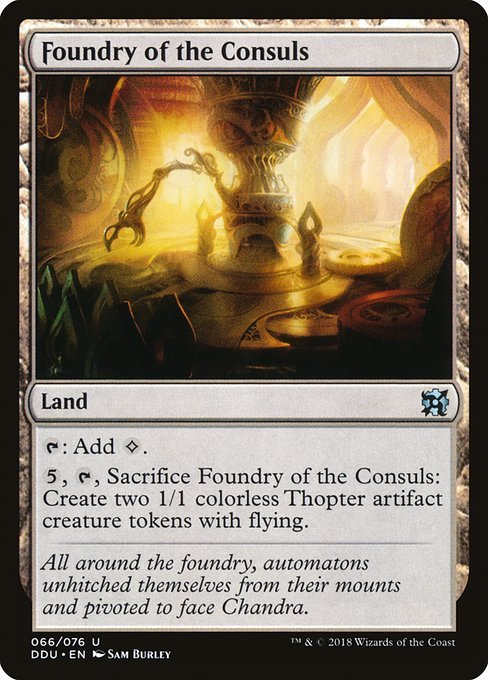 Foundry of the Consuls (Duel Decks: Elves vs Inventors) Near Mint - Nick Nack's Full Frontal Attack