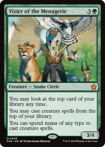 Vizier of the Menagerie (Foundations) Near Mint - Nick Nack's Full Frontal Attack