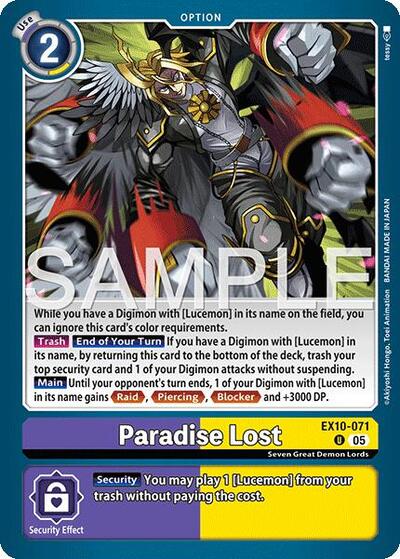 Paradise Lost (Sinister Order) Near Mint - Nick Nack's Full Frontal Attack
