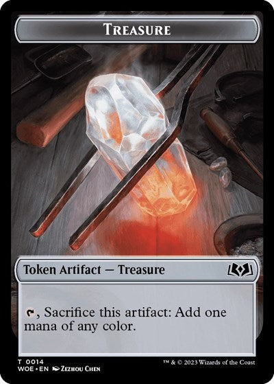 Treasure Token (Wilds of Eldraine) Near Mint - Nick Nack's Full Frontal Attack