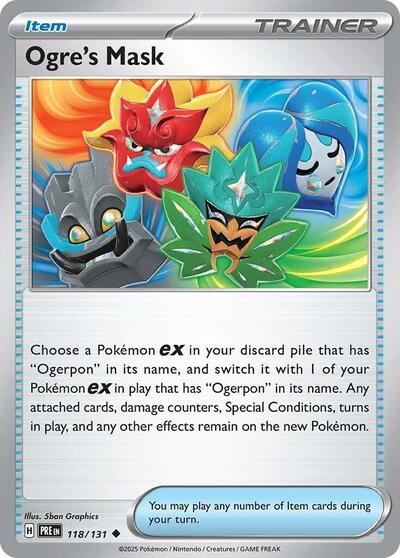Ogre's Mask (SV: Prismatic Evolutions) Near Mint - Nick Nack's Full Frontal Attack