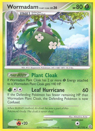 Wormadam Plant Cloak (Secret Wonders) Medium Play - Nick Nack's Full Frontal Attack