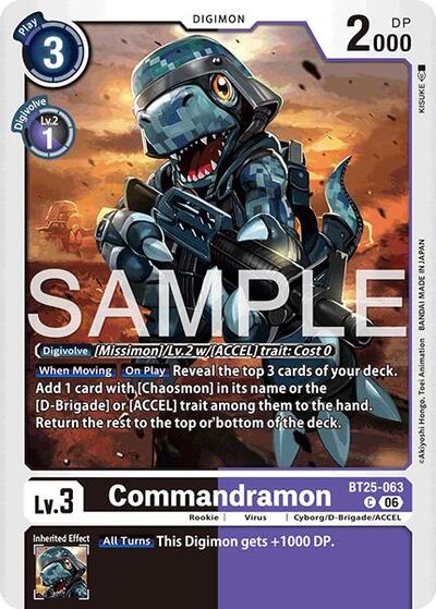 Commandramon (Dual Revolution Booster) Near Mint