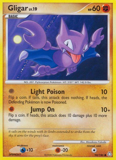 Gligar (94) (Legends Awakened) Light Play - Nick Nack's Full Frontal Attack