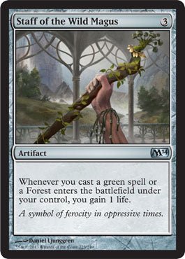 Staff of the Wild Magus (Magic 2014 Core Set) Near Mint - Nick Nack's Full Frontal Attack