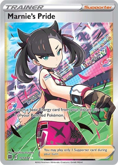 Marnie's Pride (Full Art) (SWSH09: Brilliant Stars) Near Mint Holofoil - Nick Nack's Full Frontal Attack