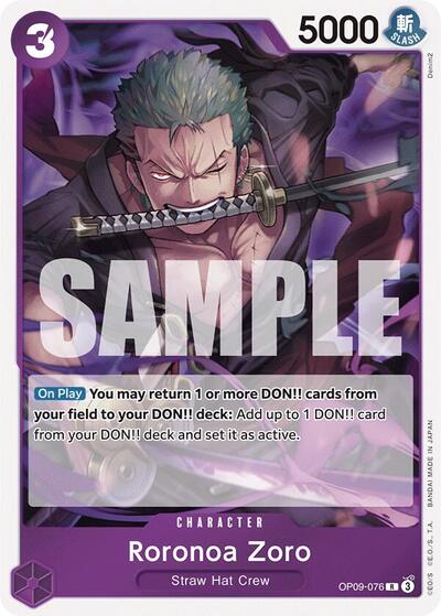 Roronoa Zoro (076) (Emperors in the New World) Near Mint Foil