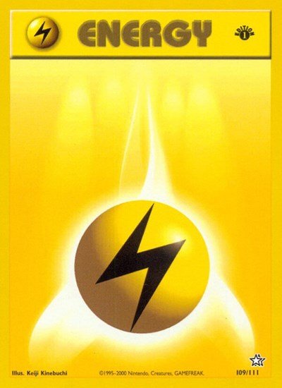 Lightning Energy (Neo Genesis) Light Play Unlimited - Nick Nack's Full Frontal Attack